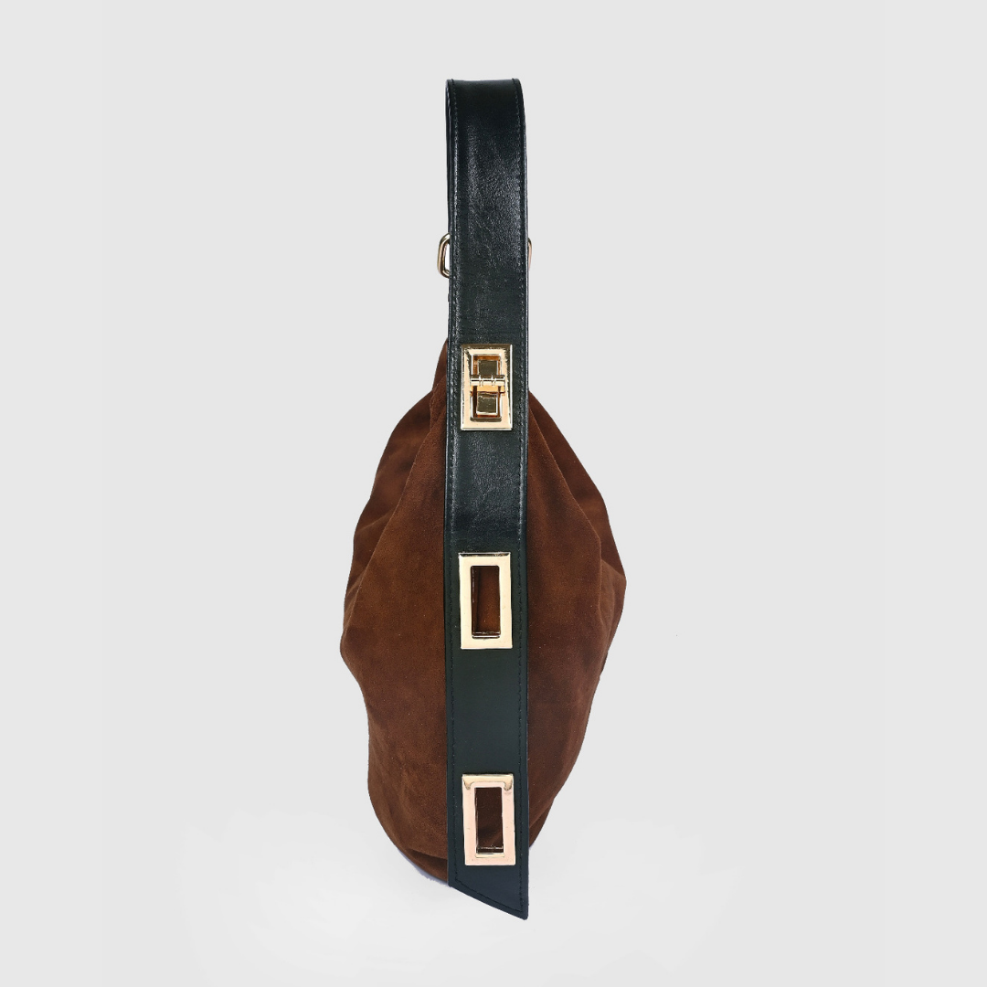 Brick Suede Sack Bag