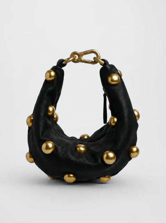Coal Midi Donut Bag