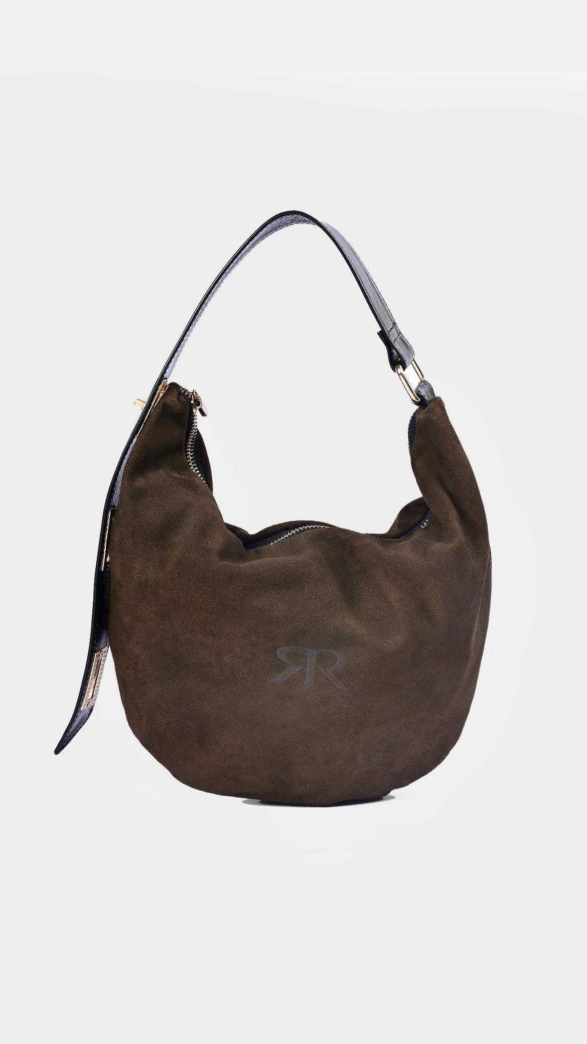 Walnut Suede Sack Bag