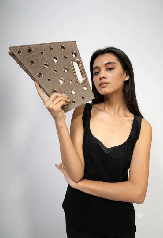 Wheat Maxi Quad Clutch