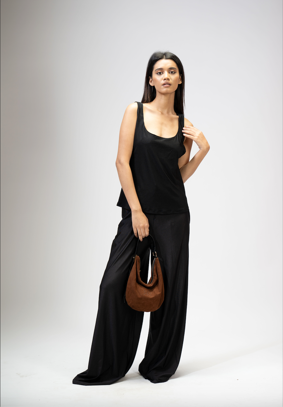Brick Suede Sack Bag