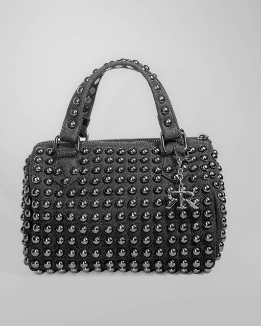 Stone Studded Barrel Bag 