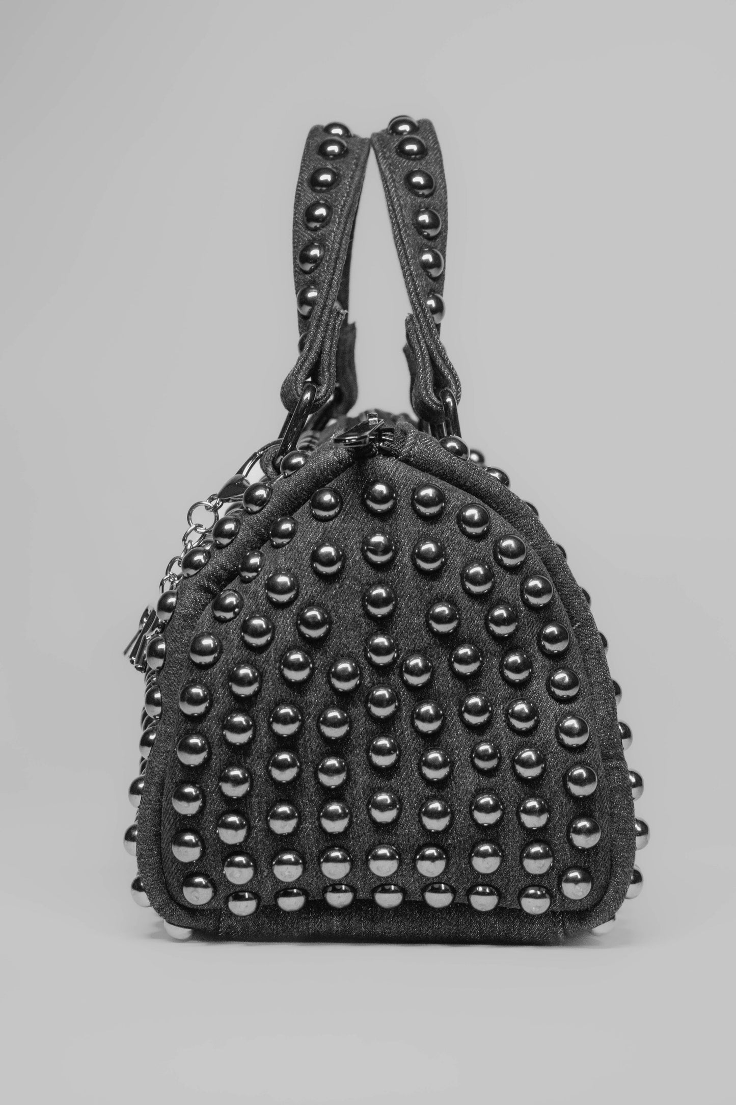 Stone Studded Barrel Bag 