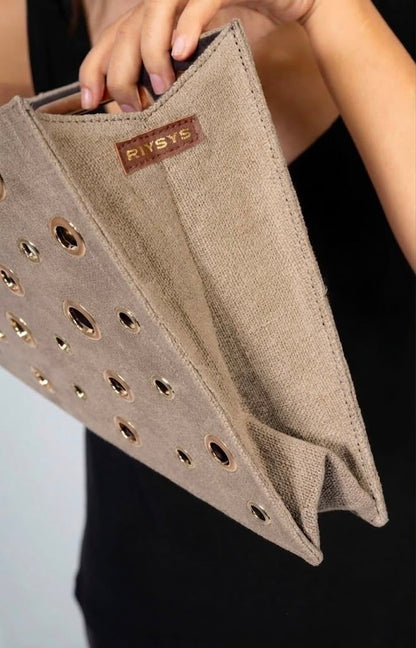 Wheat Maxi Quad Clutch