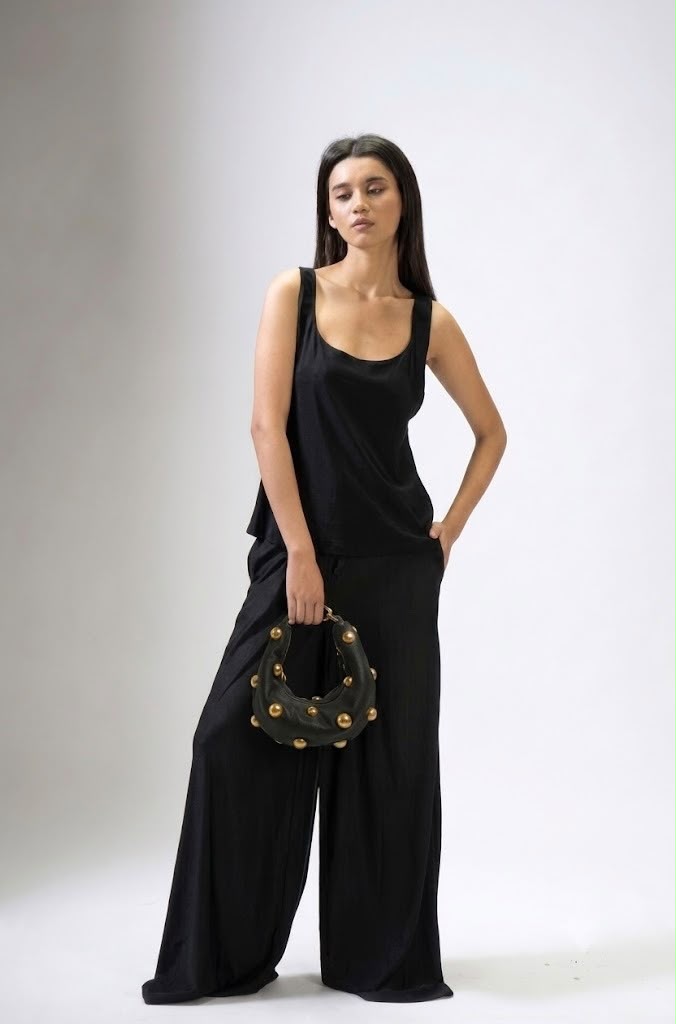 Coal Midi Donut Bag