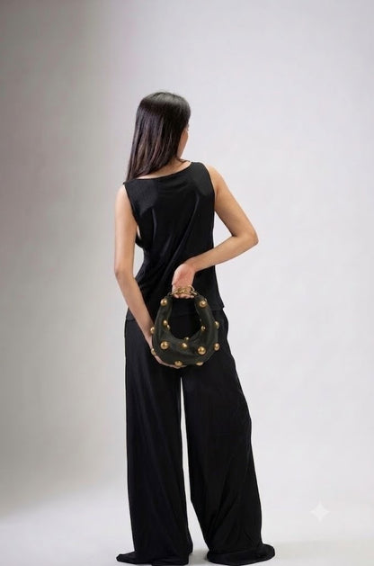 Coal Midi Donut Bag