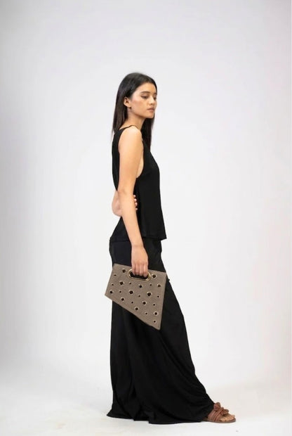 Wheat Maxi Quad Clutch