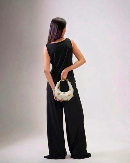 Ivory Midi Donut Bag