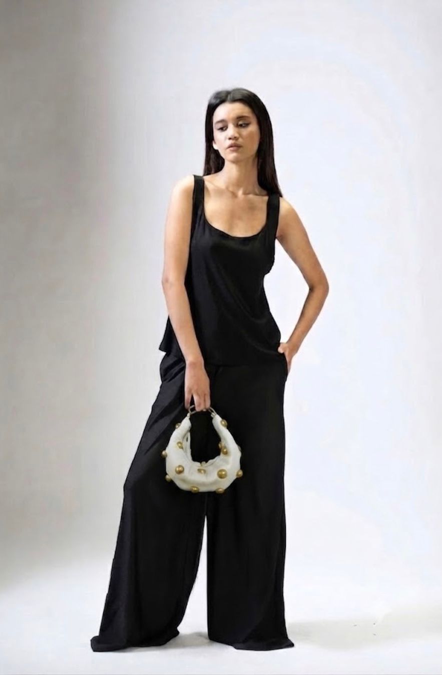 Ivory Midi Donut Bag