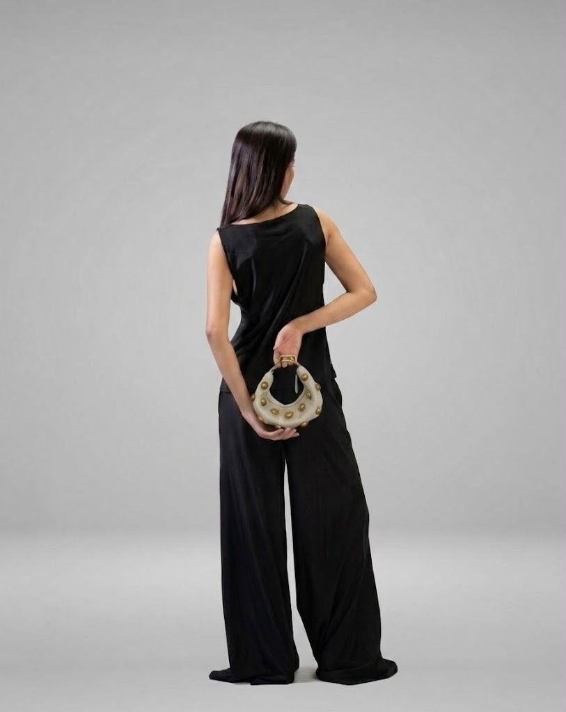 Ivory Mini Donut Bag