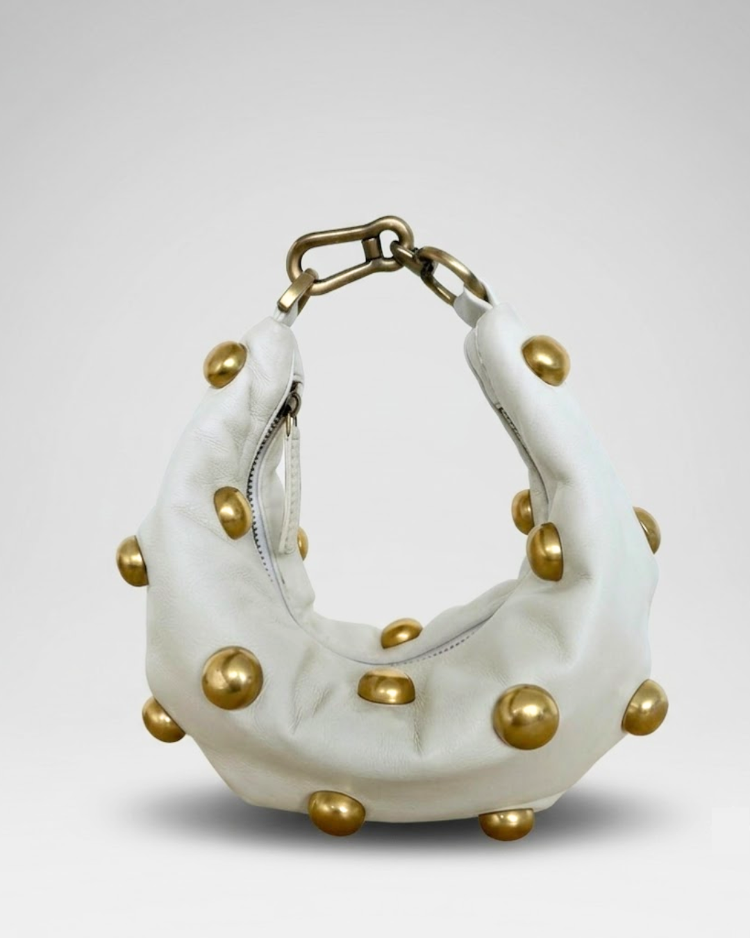 Ivory Midi Donut Bag